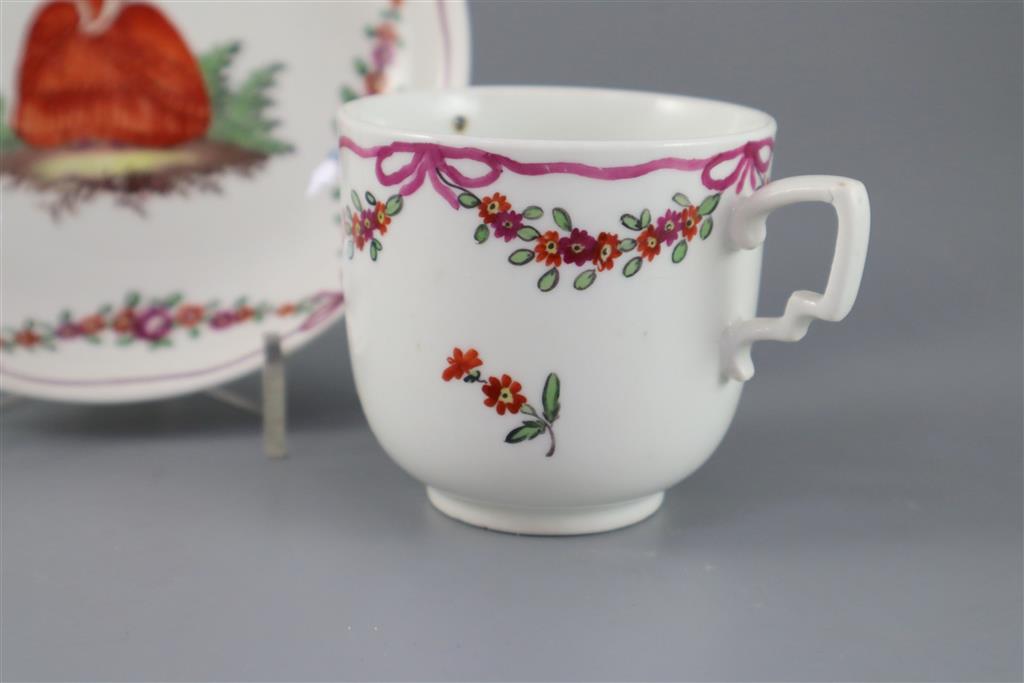 A Vienna coffee cup and saucer, c.1760, 13cm diameter